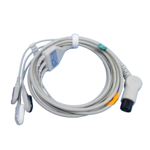 One-piece ECG Cable IEC cable 3,5leads clip snap for MINDRAY MEC1000/2000,PM7000/8000/9000 patient vital signal monitor-EC 201 One piece ECG Cable IEC cable 3 5leads clip snap for MINDRAY MEC1000 2000-MPOWC