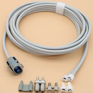 107365 NIBP blood pressure cuff air hose and connector for GE-Marquette Dinamap MPS/PRO/Compact monitor,TPU extension dual tube-107365 NIBP blood pressure cuff air hose and connector for GE Marquette Dinamap MPS PRO Compact-MPOWC