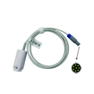 Compatible ZONDAN NELLCOR 8 Pin Monitor. Reusable Spo2 Probe Sensor Blood Oxygen Connector, Spo2 Sensor Cable for Pulse Oximeter-Compatible ZONDAN NELLCOR 8 Pin Monitor Reusable Spo2 Probe Sensor Blood Oxygen Connector Spo2 Sensor Cable-MPOWC