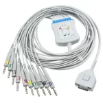 Compatible for Fukuda ME Direct-Connect EKG Cable IEC Banana 2pcs Per Pack-Compatible for Fukuda ME Direct Connect EKG Cable IEC Banana 2pcs Per Pack-MPOWC
