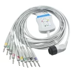 Compatible for Kenz Direct-Connect EKG Cable - PC-104 2pcs Per Pack-Compatible for Kenz Direct Connect EKG Cable PC 104 2pcs Per Pack-MPOWC