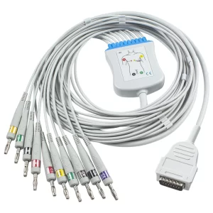 Compatible for Mortara Burdick Direct-Connect EKG Cable - 7704 2pcs Per Pack-Compatible for Mortara Burdick Direct Connect EKG Cable 7704 2pcs Per Pack-MPOWC