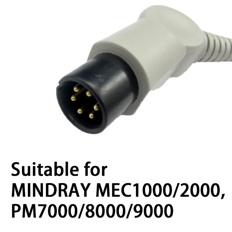 Compatible with MINDRAY MEC 1000/2000,PM 7000/8000/9000, 3/5 Leads ECG Cable, Use for ECG Data Monitor, ECG Measurement Sensor-Compatible with MINDRAY MEC 1000 2000 PM 7000 8000 9000 3 5 Leads ECG Cable Use 1-MPOWC