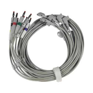 EKG Cable 10 Lead Wires Multi Link ECG Patient Lead Wires 10 Leads Banana 4.0 for GE Marquette Hellige 38401816-EKG Cable 10 Lead Wires Multi Link ECG Patient Lead Wires 10 Leads Banana 4 0 5-MPOWC